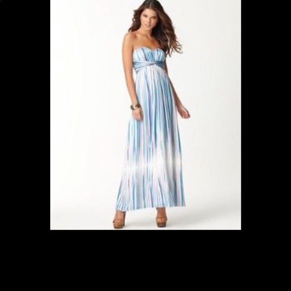 Jessica Simpson Strapless Sweetheart Maxi Dress - Picture 2 of 6